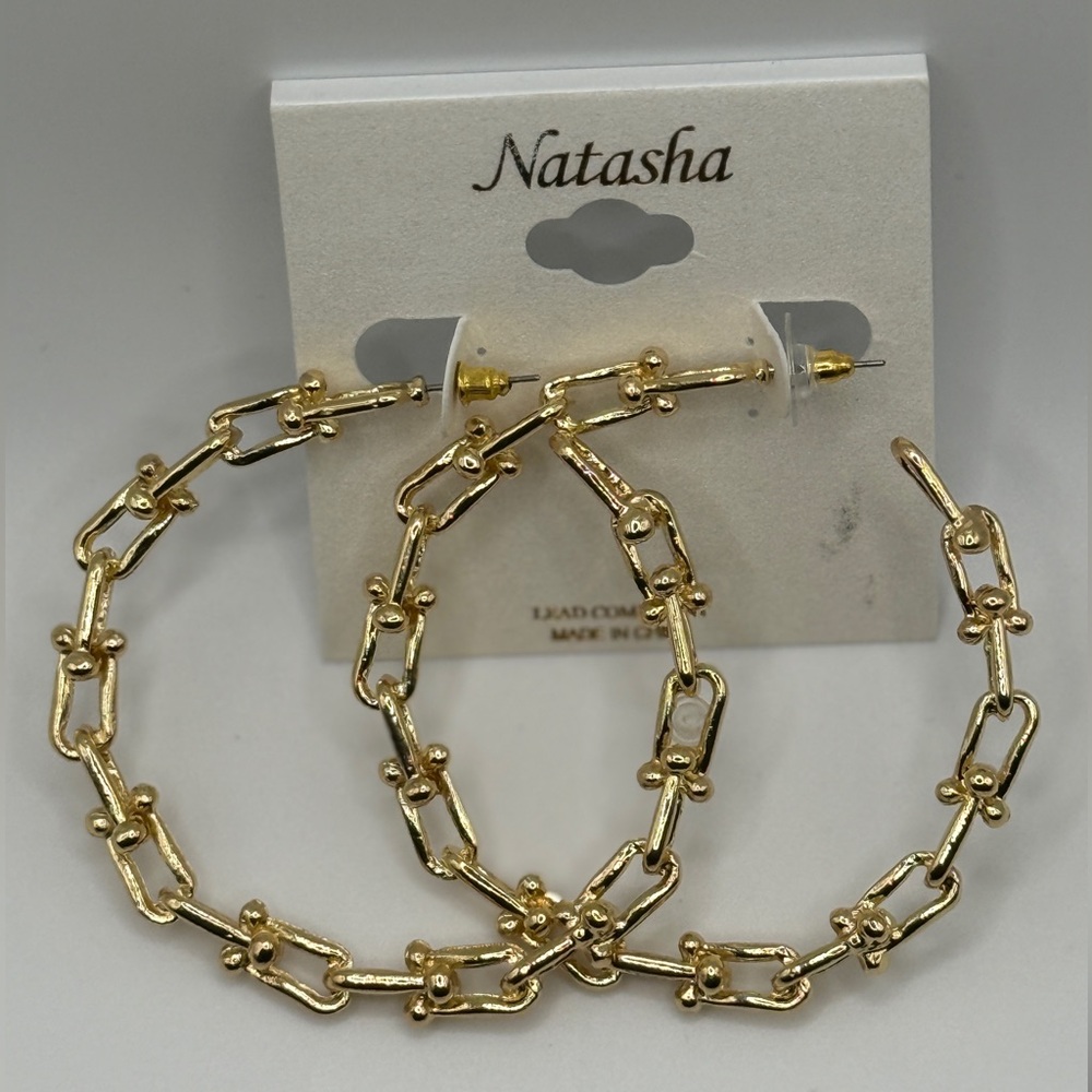 ✨ House of Harlow 1960 Gold-Tone Braided Hoop Earrings ✨